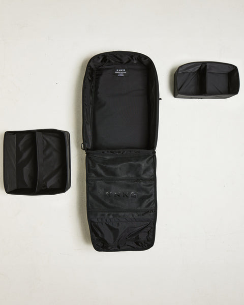 large black CONQUER Backpack Internal divider system