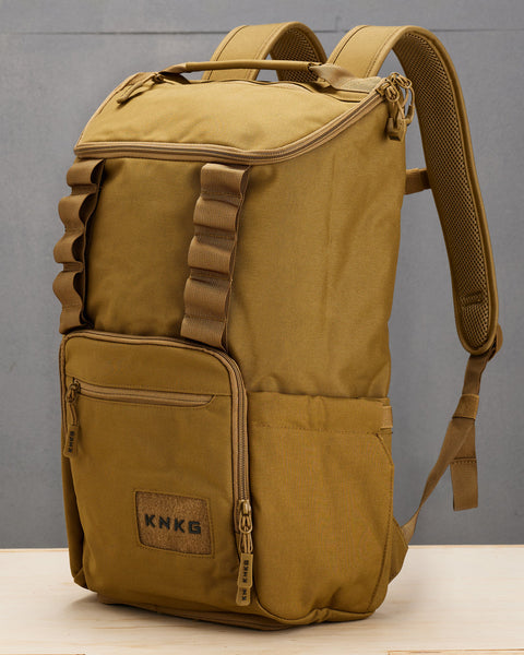 Side view of desert KNKG CORE Backpack