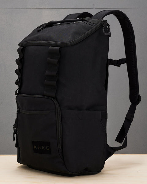 Side view of black CORE Backpack