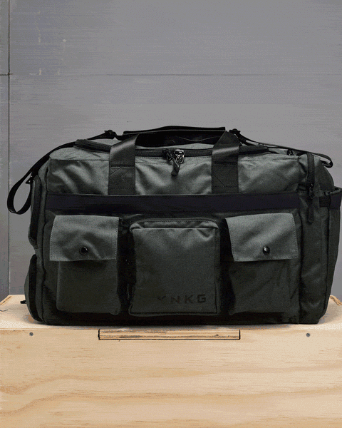 360 degree views of KNKG large charcoal PLUS Duffel