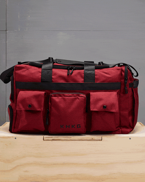 360 degree view of KNKG large red PLUS Duffel