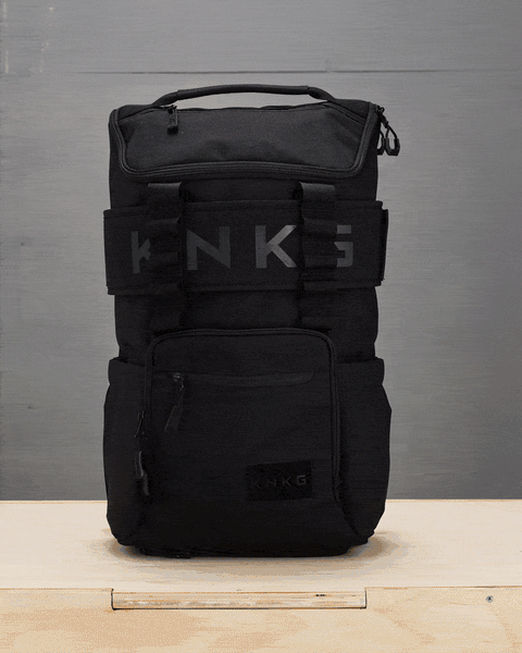 360* views of black CORE Backpack
