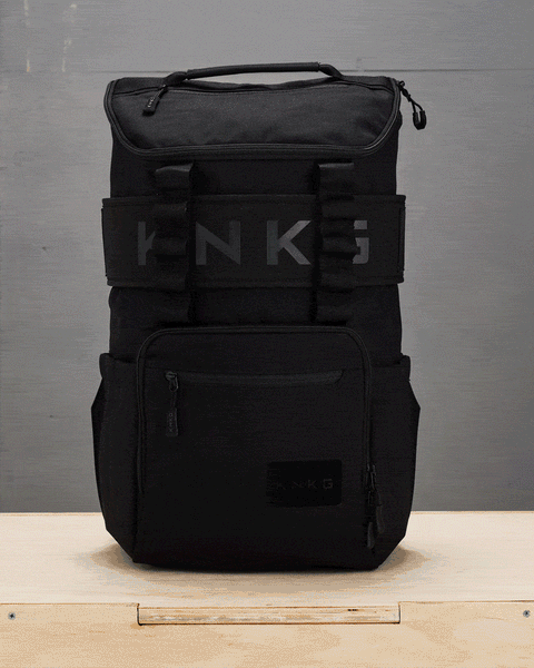 360* views of large black CORE Backpack