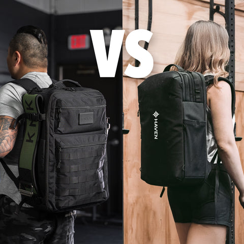 KNKG VS Haven Athletic - Organized Gym Bag Comparison