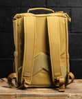 Back profile view of KNKG CORE Mini Backpack in Tan Desert color