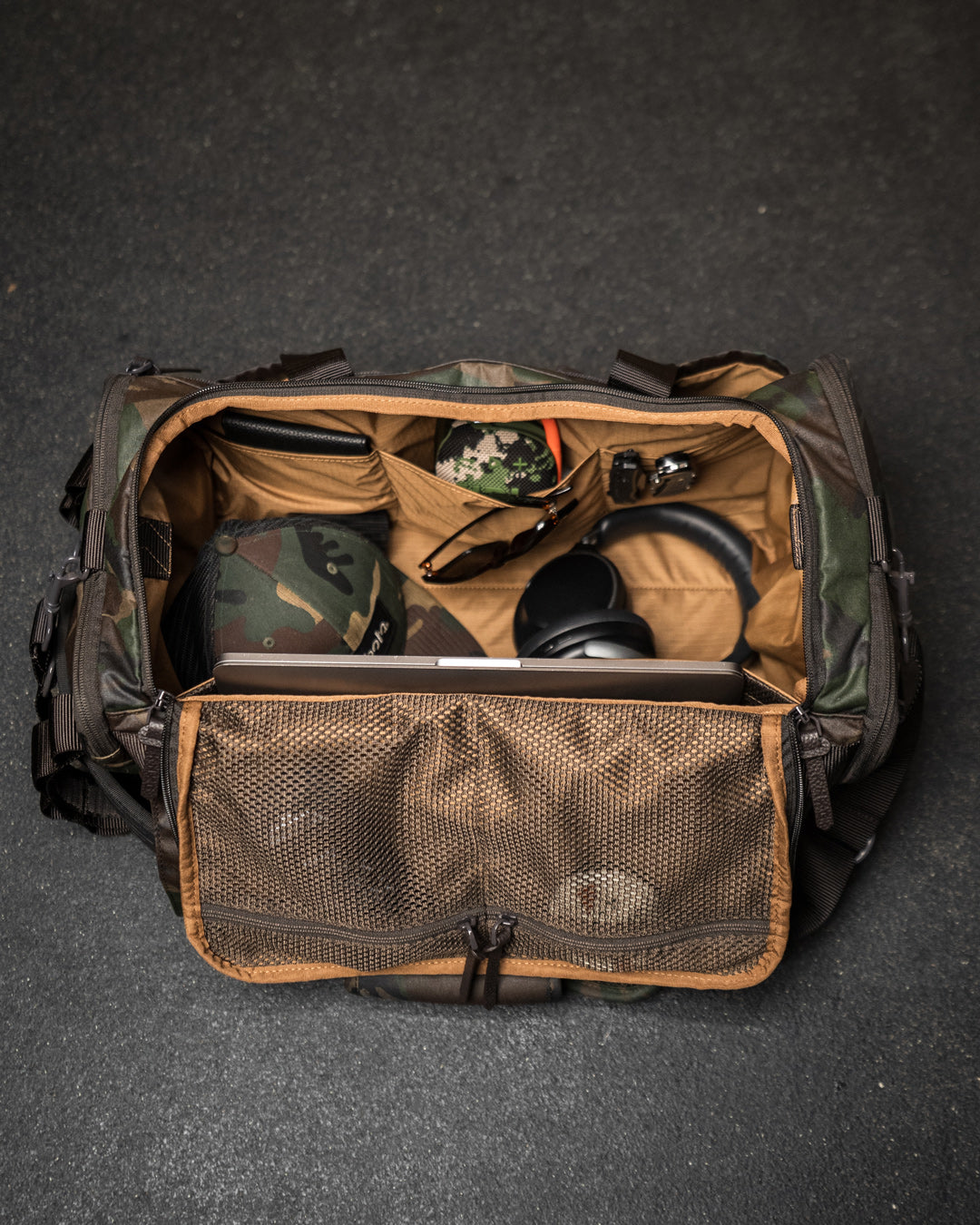 Woodland Camo Waxed Canvas Duffel | KNKG