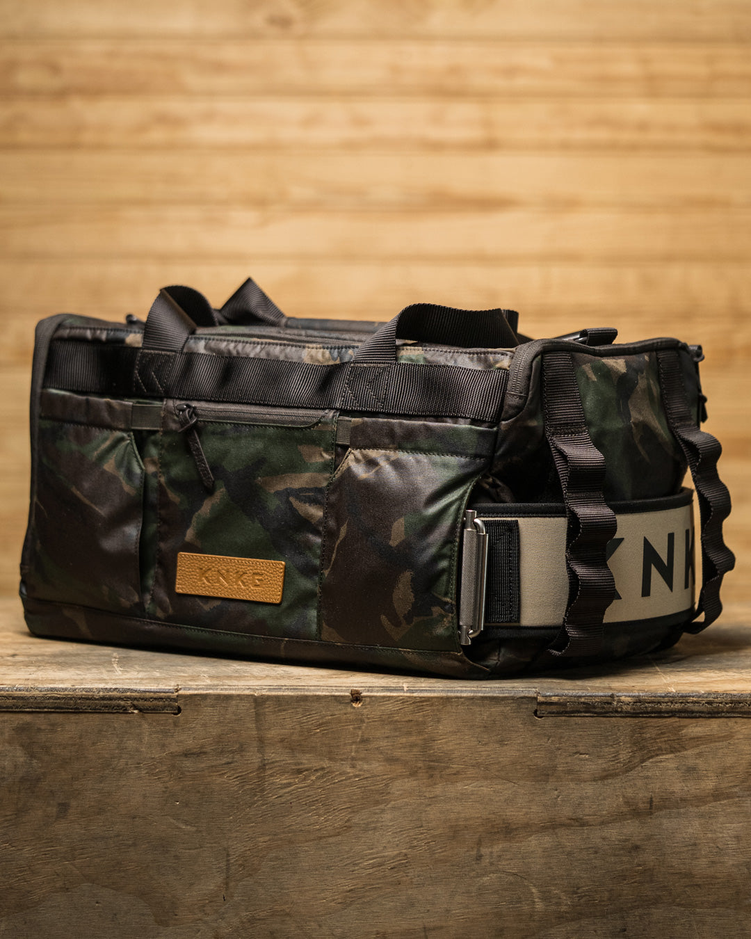 Woodland Camo Waxed Canvas Duffel | KNKG