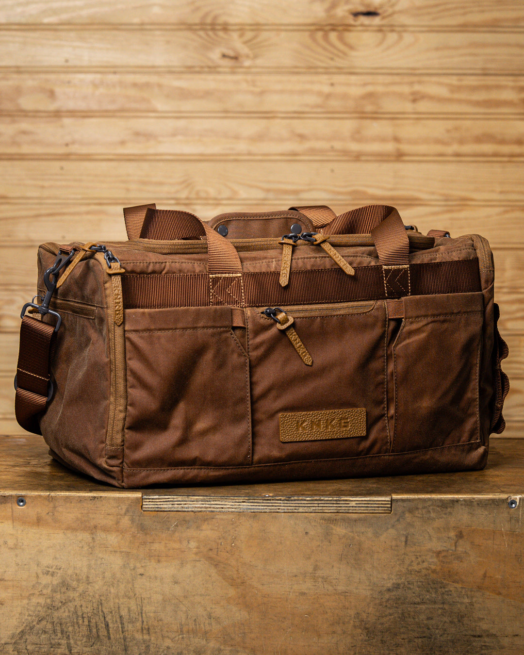 Tan Waxed Canvas Duffel | KNKG