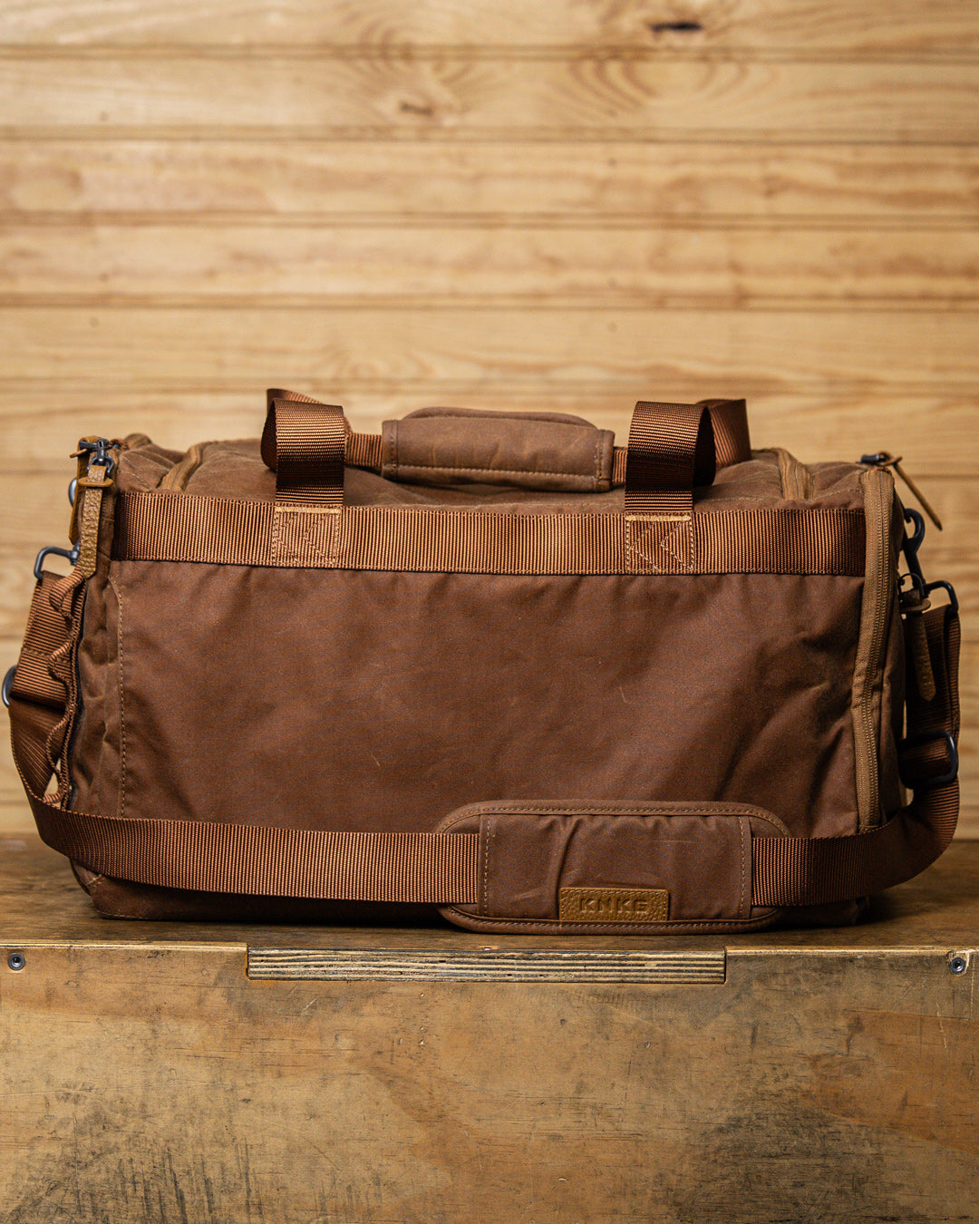 Tan Waxed Canvas Duffel | KNKG