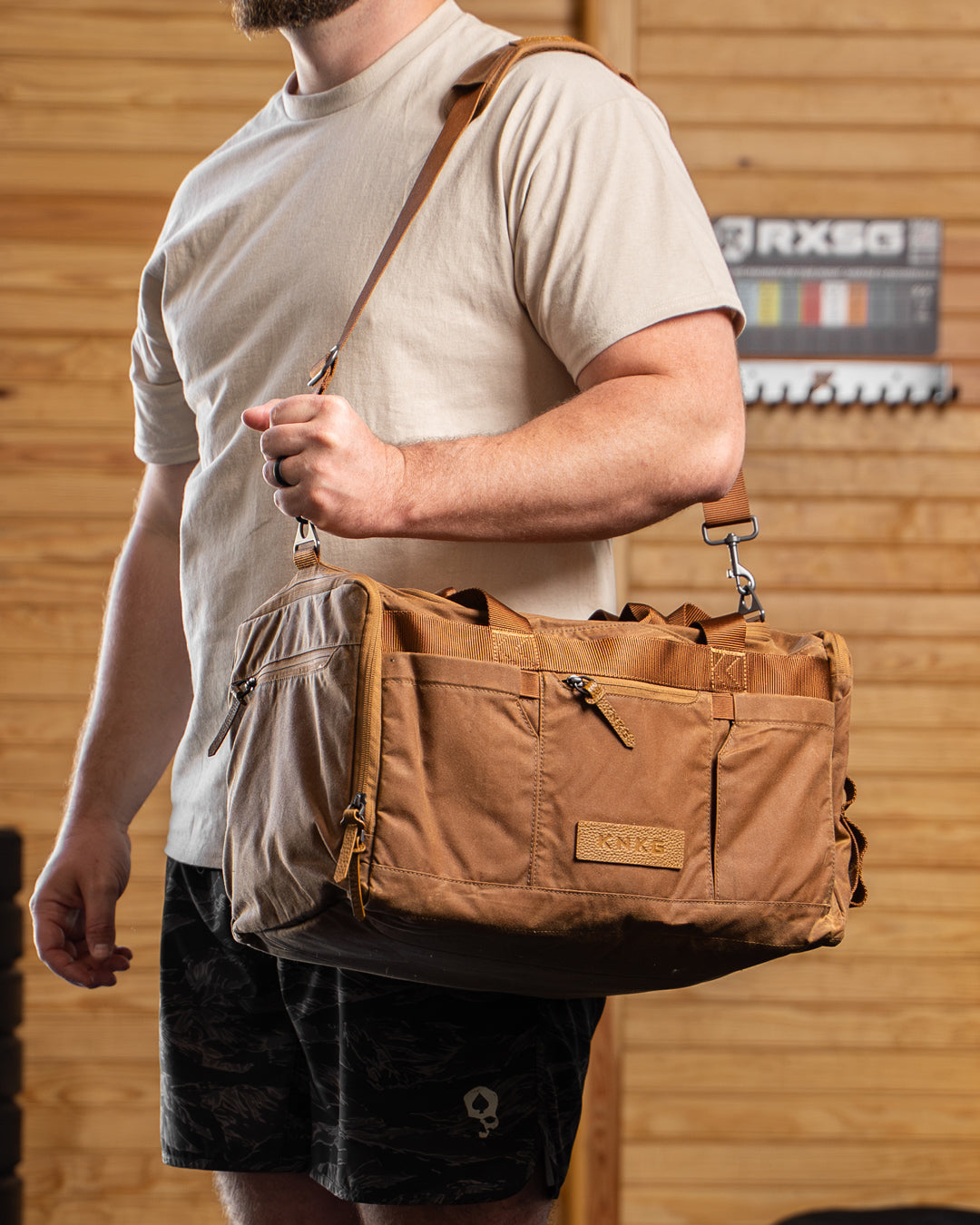 Tan Waxed Canvas Duffel | KNKG
