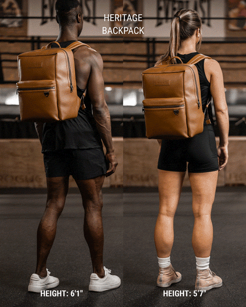 backpack leather men factory KNKG HERITAGE Leather Backpack 23L Tan