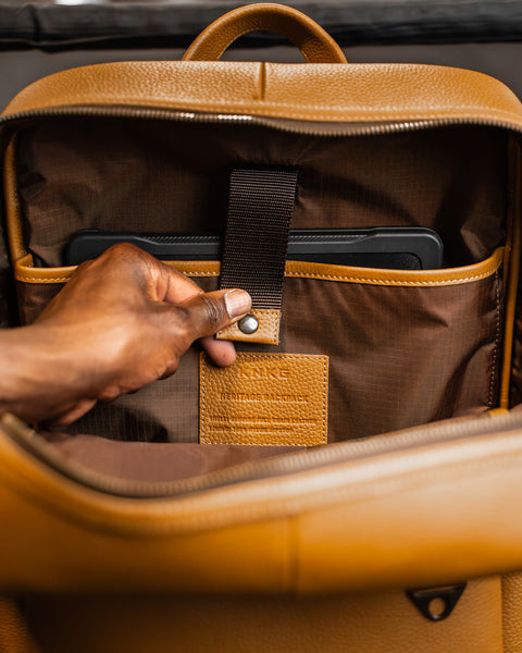 coach heritage backpack KNKG HERITAGE Leather Backpack 23L Tan
