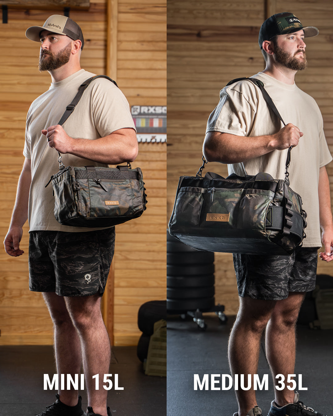Camo Waxed Canvas Mini Duffel | KNKG Gym Bags