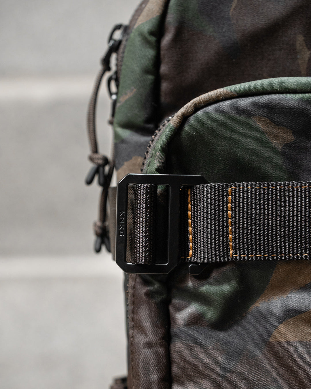 Camo Waxed Canvas Backpack - KNKG SHIFT Backpack 27L